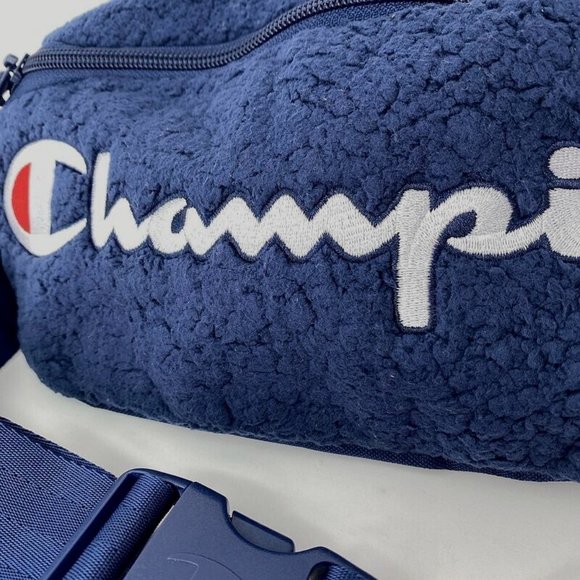 CHAMPION Sling Bag Fanny Pack Travel Adjustable Waist Sherpa Big Script LOGO - Picture 3 of 6